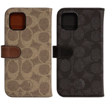 Coach Iphone11 Wallet Case Signature C Folio