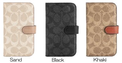 COACH iPhone12mini Folio Case - Signature C ホワイト