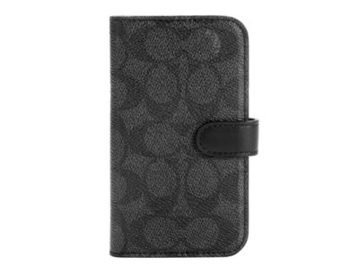 COACH iPhone12mini Folio Case - Signature C ホワイト