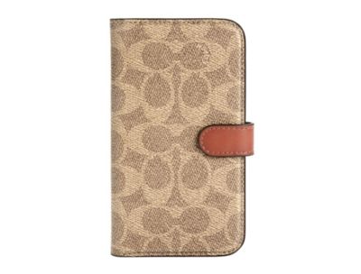 新作★COACH コーチ シグネイチャー茶 iPhone 12/12 PROスマホアクセサリー