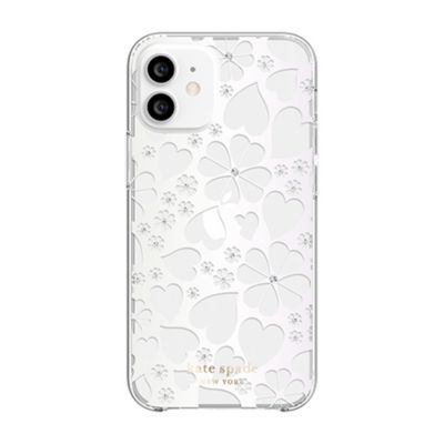 Softbank限定モデル Kate Spade Iphone12mini Ksny Protective Hardshell Case クリア ホワイト