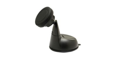 Owltech マグネット式車載ホルダー スマートフォン対応 レバー式強力吸盤 360度回転 強力ネオジム磁石