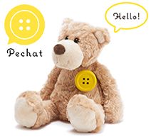 Pechat ペチャット ぬいぐるみをおしゃべりにするボタン型スピーカー 英語にも対応