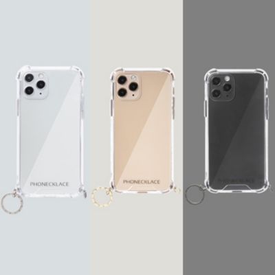 Phonecklace Iphone12 Iphone12pro ストラップ用リング付クリアケース