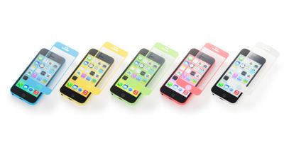 フロントカラー液晶保護フィルム For Iphone 5cの紹介 ソフトバンク