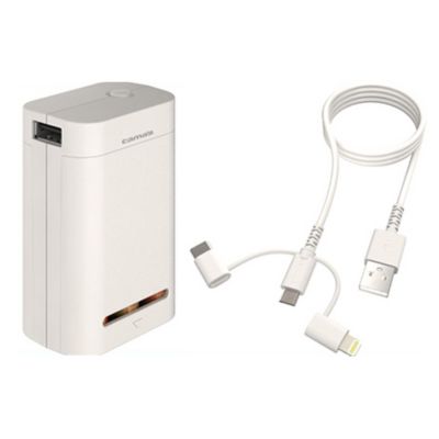 多摩電子工業 モバイルバッテリー 乾電池 3 In 1 ケーブル 乾電池6本 交換式 充電器 Usb Iphone Type C